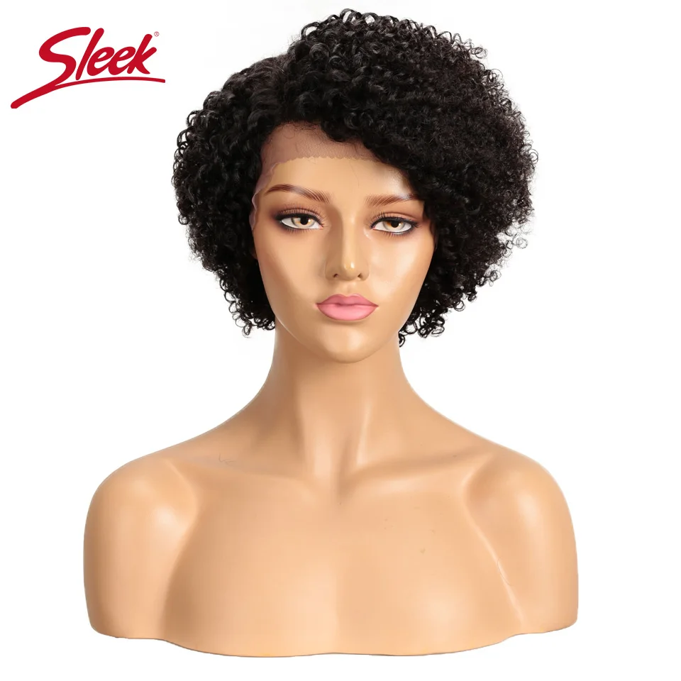 Гладкий кудрявый парик из человеческих волос, Бразильский Натуральный афро кудрявый парик из человеческих волос Remy Bob, парики на кружеве