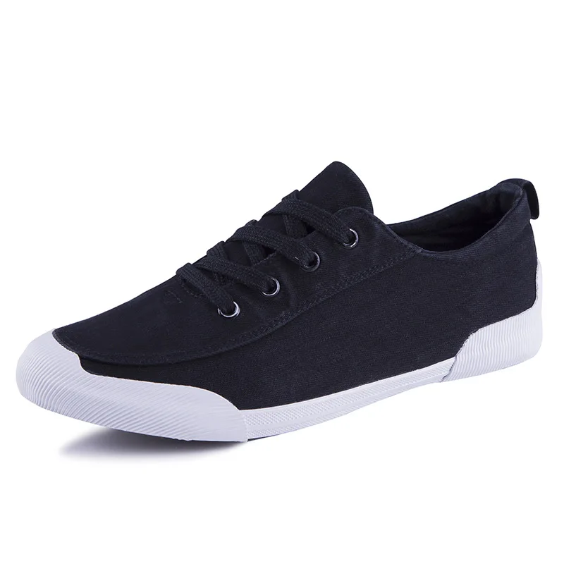 

New Men Canvas Shoes 2019 Breathable Luxury Sneakers Men Lace-Up Casual Flat Shoes Men Sneakers Espadrilles Calzado Hombre