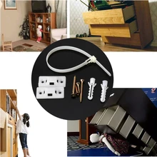 1 набор, детские защитные антинаконечники для плоского телевизора и мебели, настенный ремень, защита от детей, Товары для детей