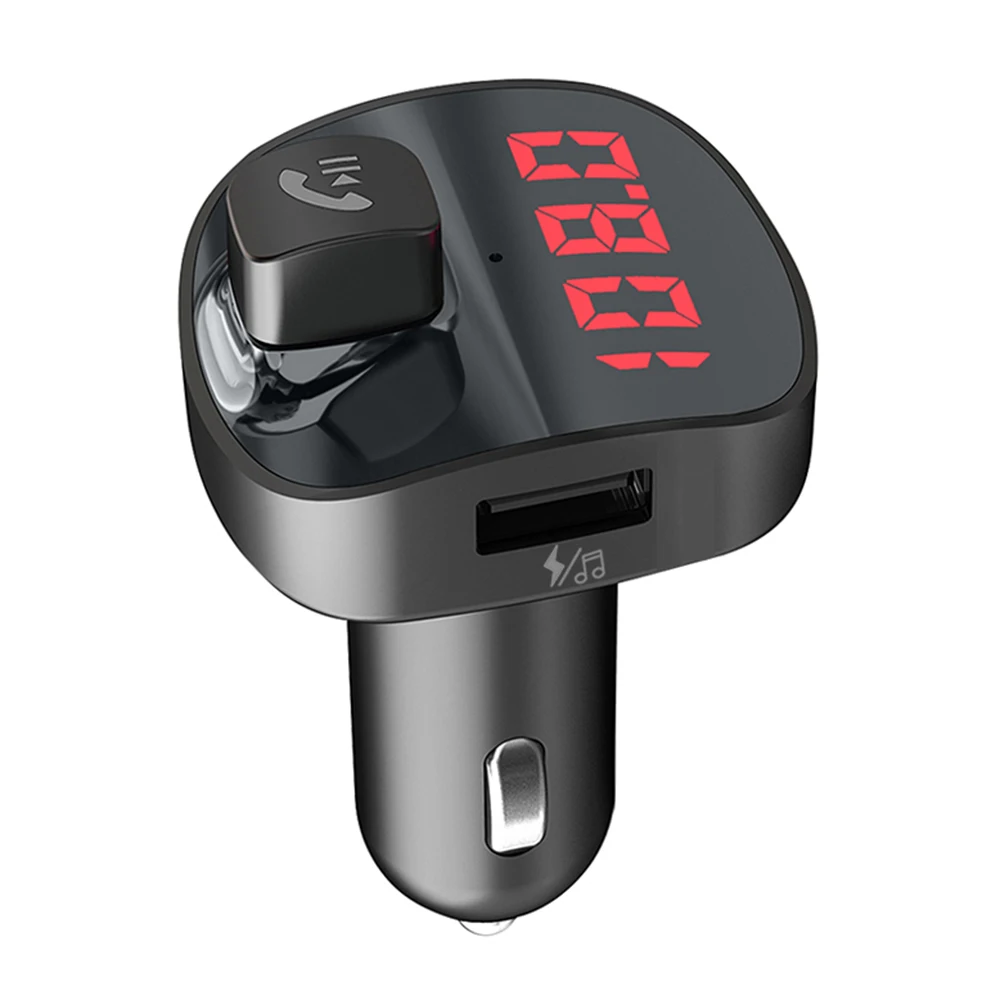 

Gakaki New Bluetooth Car Kit Handsfree FM Transmitter Hand Free Wireless FM Modulator 3.1A USB Car Charger MP3 Player Audio