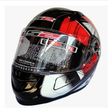 Free shipping high-grade genuine original LS2 FF358 motorcycle helmet safety helmet full helmet Racing / Red universe