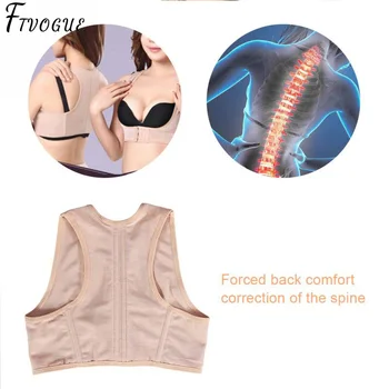 

Adjustable Lady Back Shoulder Posture Correction Belt Corset Brace Humpback Support Beauty Chest Shaper Women Posture Corrector