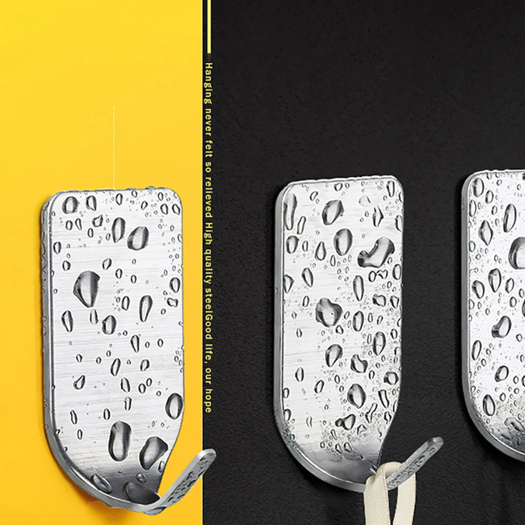 

Sticky Wall Hangers Kitchen Organizer Tools Self Adhesive Hooks Metal Utility Hanging Hooks Storage Holder Hook#es