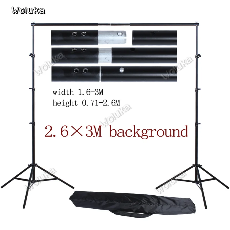 Background-3PCS-3-2M-Green-Black-White-Muslin-Backdrops-Cotton-Chromakey-2-6-3M-Support-Stand