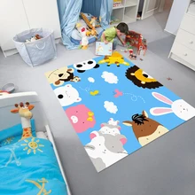 Детский коврик мультфильм животное Европейский детский ползающий Коврик Нескользящие Коврики для ковров гостиная спальня
