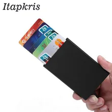 Itapkris автоматический всплывающий кредитный держатель для карт, высокое качество, деловой алюминиевый кошелек для карт, дорожный зажим для денег, держатель для карт
