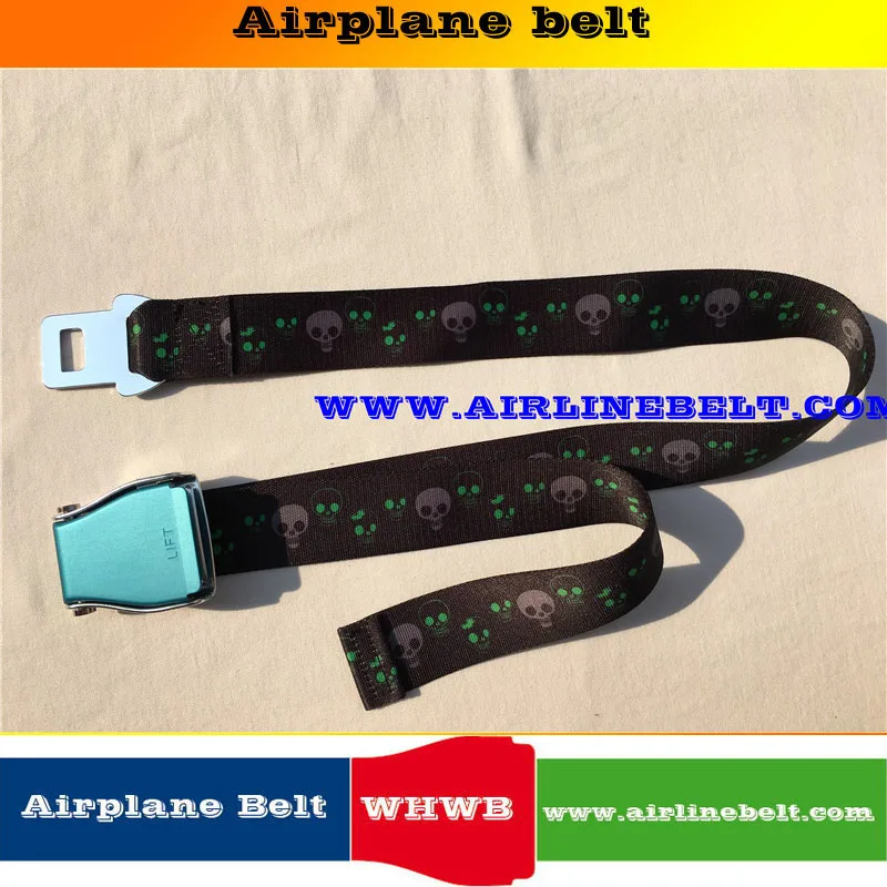 green buckle Горячие различные цвета оригинальных самолетов пряжки ремня и черный Скелет шаблон ремни ремень/пояс для мужчин женщин Новинка - Цвет: green buckle