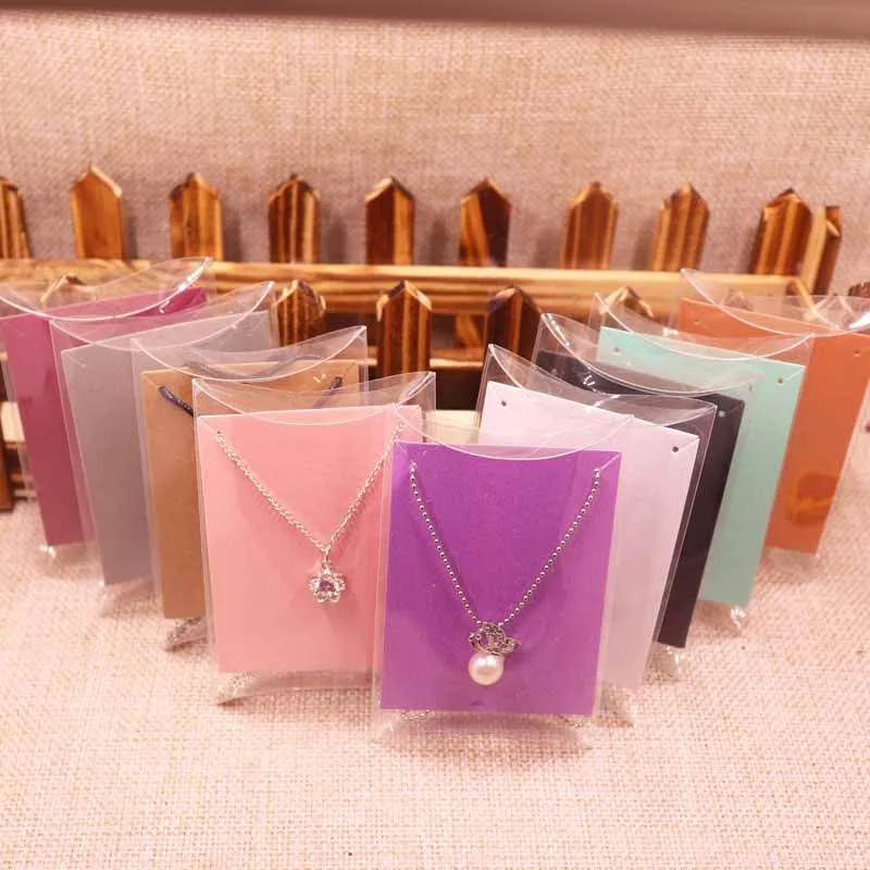 

2018 NEW DIY 10x7x2cm Clear PVC Pillow Box for Candy Wedding Favor Package PVC Clear Pillow Pendant Card Jewelry Card Gift BOX