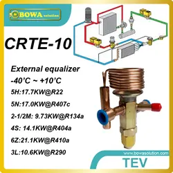 CRTE-10 тепловой расширительный клапан обеспечивает экономичное и высокое качество дроссельной заслонки решение в холодильных и тепловых