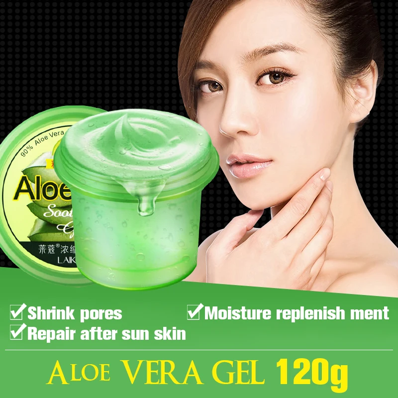 Day Creams & Moisturizers Pure Nature Soothing Aloe Vera Gel Wrinkle Removal  Anti Acne Anti-sensitive Sunscreen Cream LAIKOU