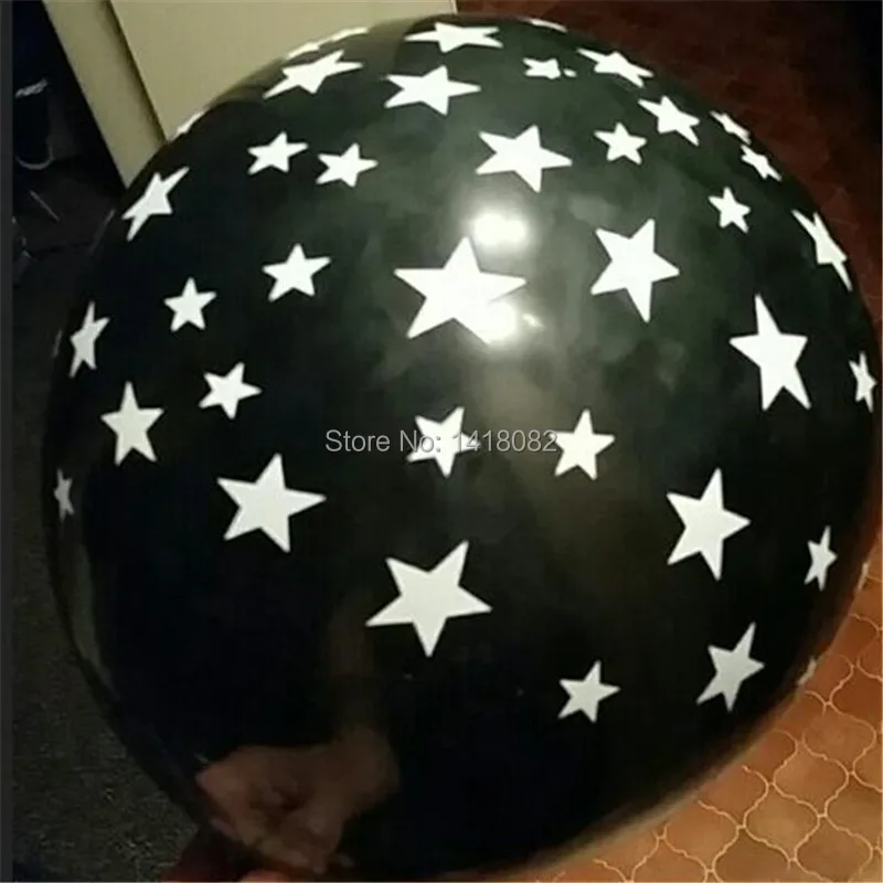 

30pcs 12 inch thick 2.8g Romantic Five-pointed star Balloons Latex black party baby birthday Party Decoration Wedding Supplies