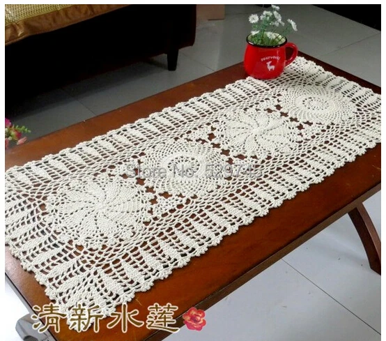 Popular Coffee Table Doilies-Buy Cheap Coffee Table Doilies Lots New Chrismas gift Handmade Crochet Flowers Tablecloth Cotton Coffee Table Runner Doilies Sofa towel Furniture Cover - Popular Coffee Table Doilies-Buy Cheap Coffee Table Doilies Lots