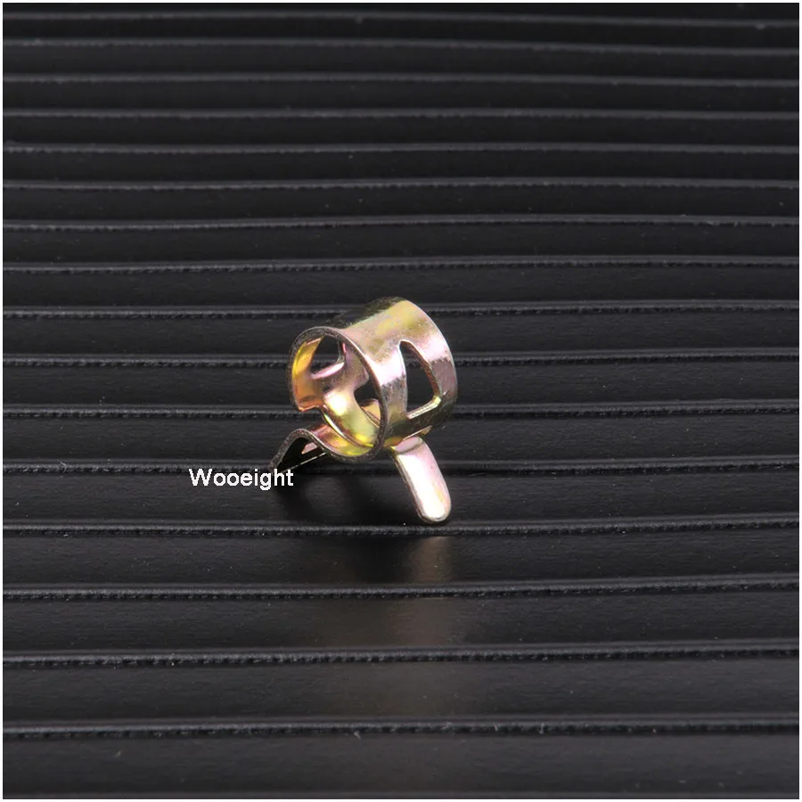 10 Pcs 10mm Vacuum Spring Band Type Fuel Oil Water CPU Hose Silicone Clip Pipe Tube for Band Clamp Metal Fastener Assortment Kit (8)