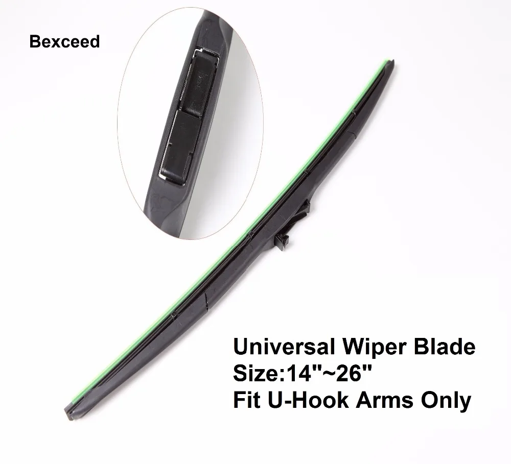Bexceed Rubber WindShield Car Universal Wiper blades 14 15 16 17 18 19