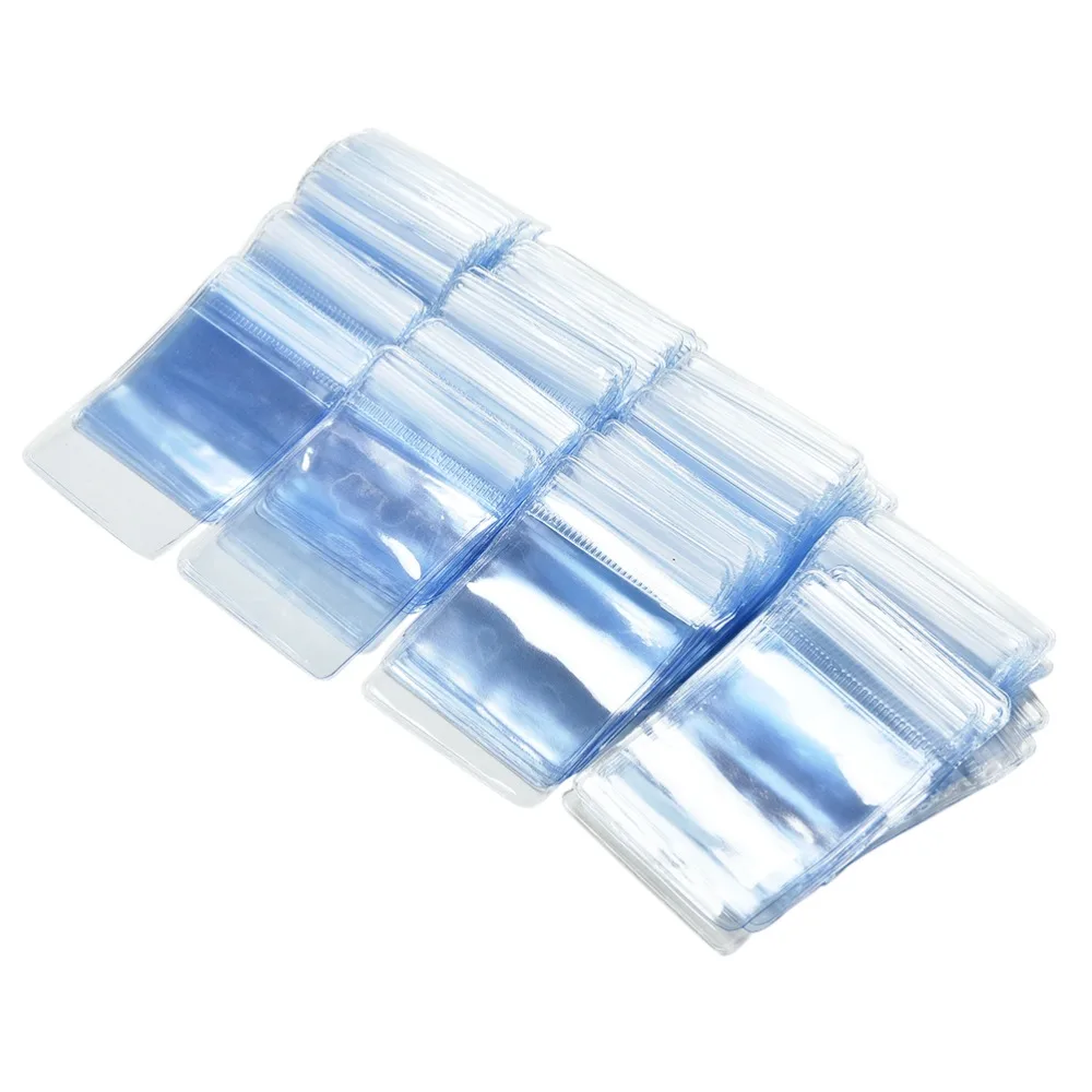Newly 100X Clear Useful PVC Plastic Coin Bag Case Wallets Storage