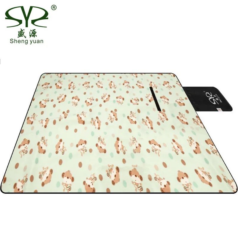200*200 см складной Открытый спальный коврик для кемпинга водонепроницаемый портативный коврик для пикника плед спальный коврик детский туристический коврик - Цвет: Оранжевый