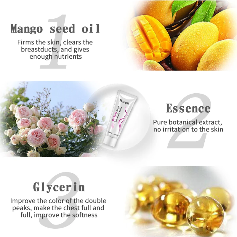 Mangue crème pour l'élargissement du sein pour les femmes pleine élasticité soins de la poitrine sein croissance rapide crème grand buste crème pour le corps raffermissant levage 3 Mangue crème pour l'élargissement du sein pour les femmes pleine élasticité soins de la poitrine sein croissance rapide crème grand buste crème pour le corps raffermissant levage 3