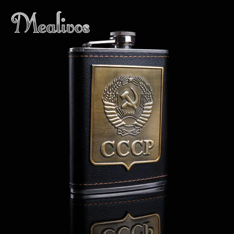 Mealivos fashion CCCP 8 oz 304 фляжка из нержавеющей стали посуда для напитков алкоголь ликер