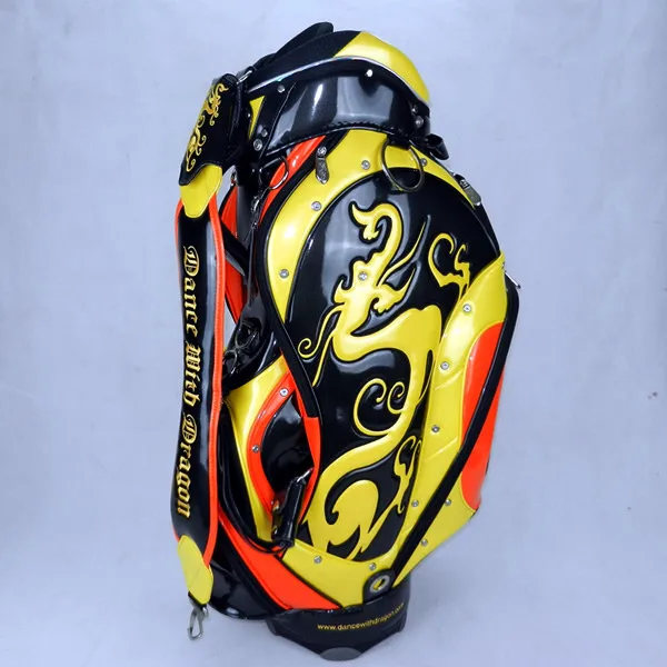 Original Quality Dance Dragon Golf Bag Men Fashion Golf Caddy Bag with