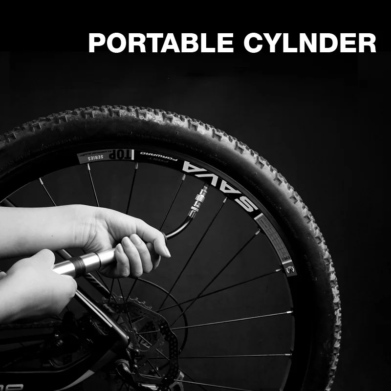100 PSI велосипедный мини-насос MTB велосипедный насос из алюминиевого сплава Schrader Клапан портативный велосипед высокого давления воздушный