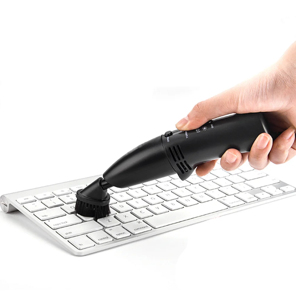 USB Keyboard Vacuum Cleaner LED Light Portable Mini Handheld Rechargeable Keyboard Vacuum Cleaner for Laptop Desktop PC