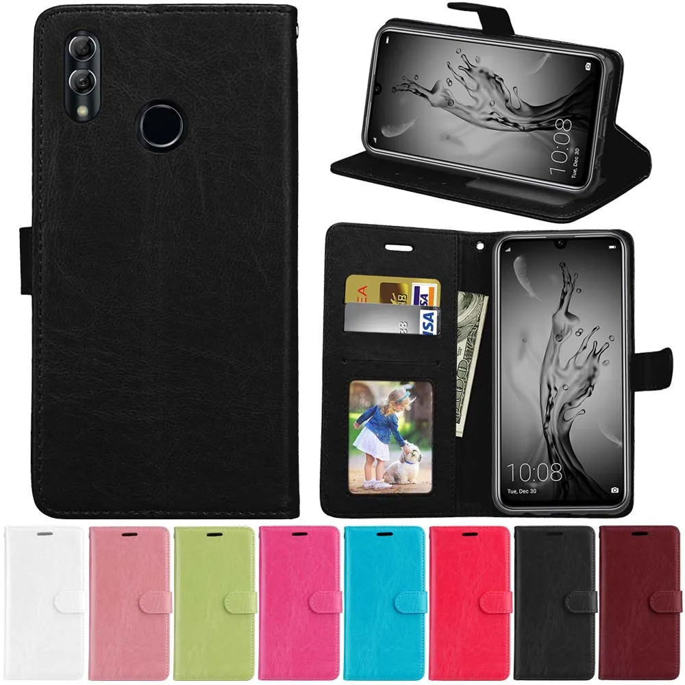 

Huawei P Smart 2019 Honor 10 Lite Case Leather Wallet Cover Huawei View 10lite V10 Lite Honor10 10 Play 7 C 8x 7S 7a 7A pro Case