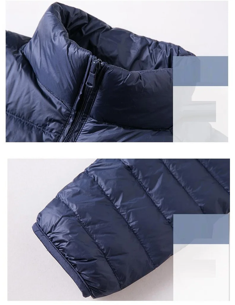 TIAN QIONG бренд осень зима легкий пуховик Мужская мода с капюшоном короткий большой ультратонкий светильник молодежное Тонкое Пальто 4XL