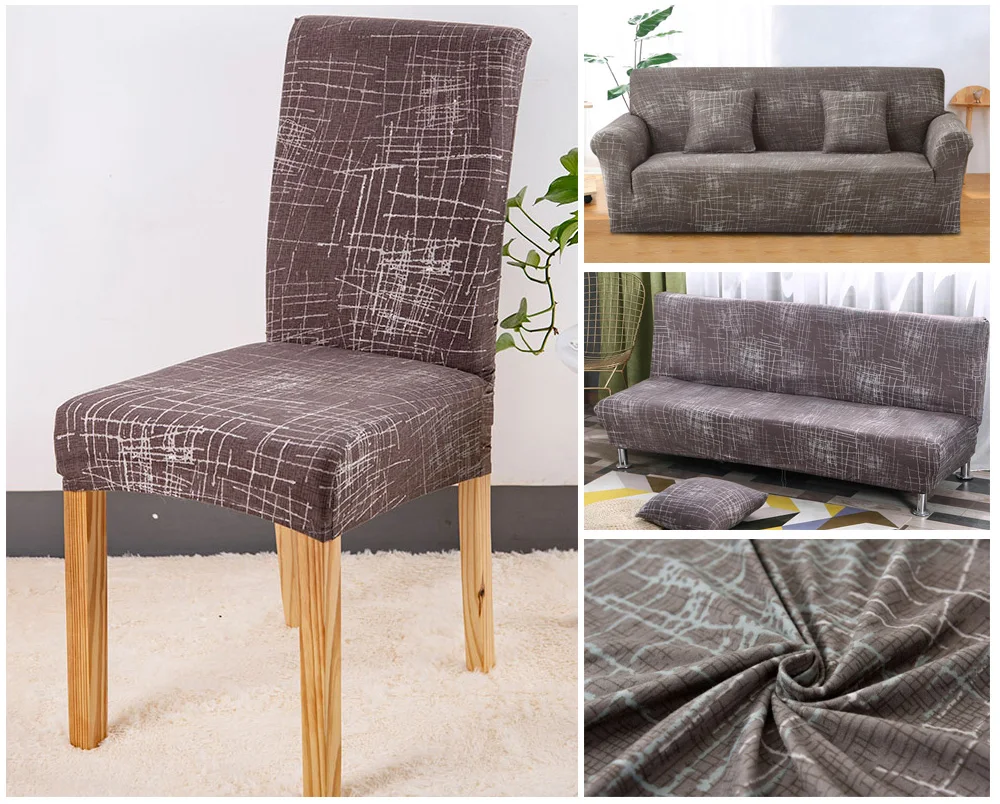 Spandex Chair Cover Stretch Seat Cover Chair Dining Slipcover Chair Furniture Covers housse de chaise Kitchen Chair Covers 1pc (2)