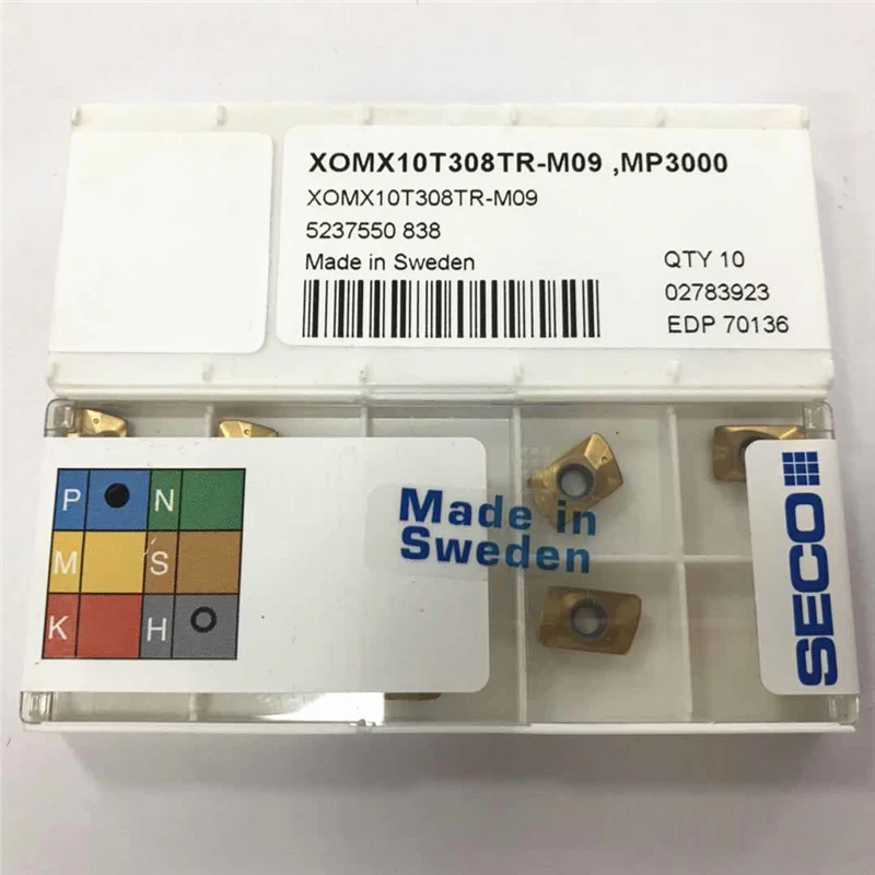 

XOMX10T308TR-M09,MP3000 CNC Milling Cutter Inserts carbide inserts 10pcs(1box)