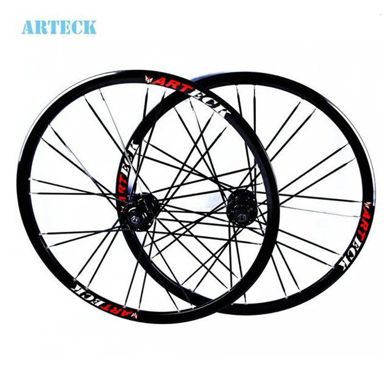 ARTECK 26 дюймов 24 Отверстия MTB горный велосипед дисковый тормоз колеса концентраторы обод нож круг плоские спицы колесная