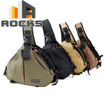 Camera Bag Case Triangle Shoulder Bag Video For Nikon Sony Canon 600D 5DII 750D 700D 5500D 7200D Sand / Army Green / Sand /Brown