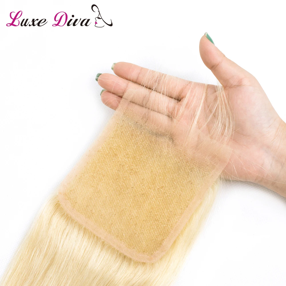 LUXE DIVA 613 Blonde Bundles With Closure Malaysia Straight Hair Bundles With Closure Remy Human Hair Weave Extenstions LUXE DIVA 613 Blonde Bundles With Closure Malaysia Straight Hair Bundles With Closure Remy Human Hair Weave Extenstions