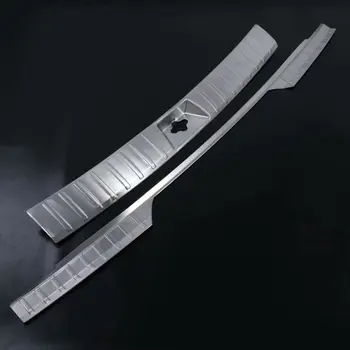 

For Sportage R 2018 Car Styling Rear Bumper Protector Step Panel Boot Protector Plate Cover Sill Rear Trunk Door sill