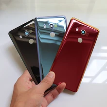 Реальный корпус для htc U11 EYEs Задняя крышка батареи Задняя стеклянная дверь корпус чехол для U11 EYEs крышка батареи+ Замена объектива камеры