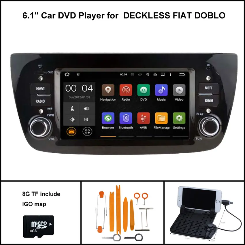 Quad Core Android 7 1 font b CAR b font DVD Player for FIAT DOBLO AUTO