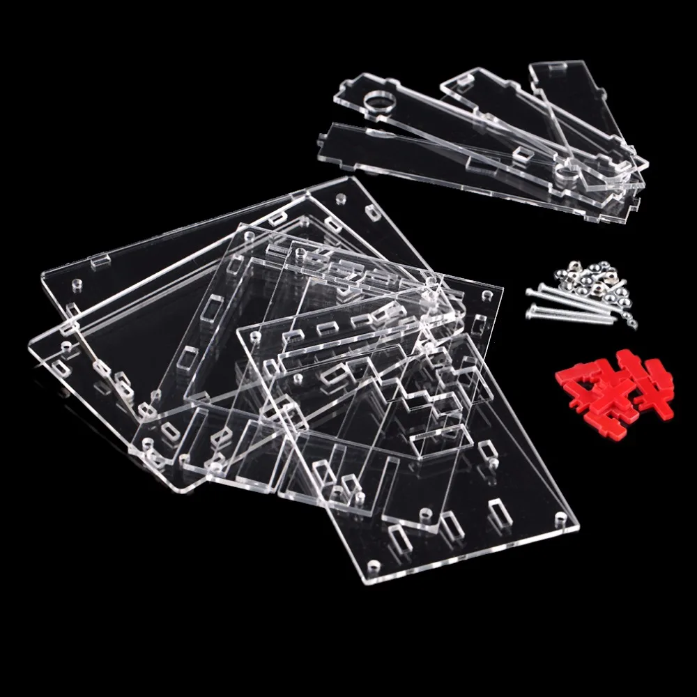 Новый прозрачный DSO138 2 4 &quotTFT карманный цифровой осциллограф комплект diy части