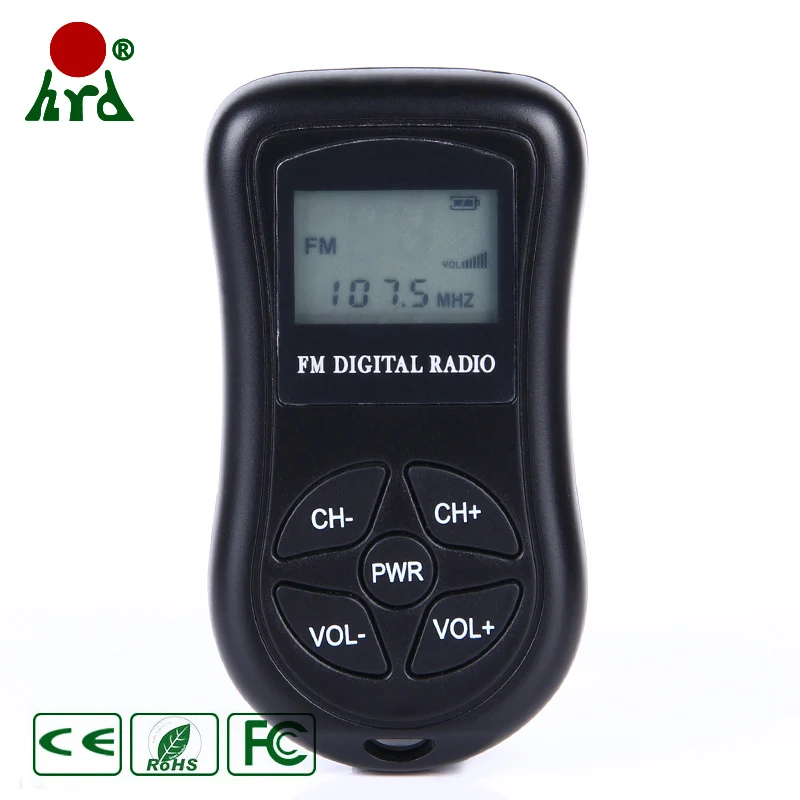 

Mini Digital Stereo DSP FM AM Stereo Radio Conference Receiver Meeting Rehearsal Radios 60-108MHz with Headset Earphone HDR-107