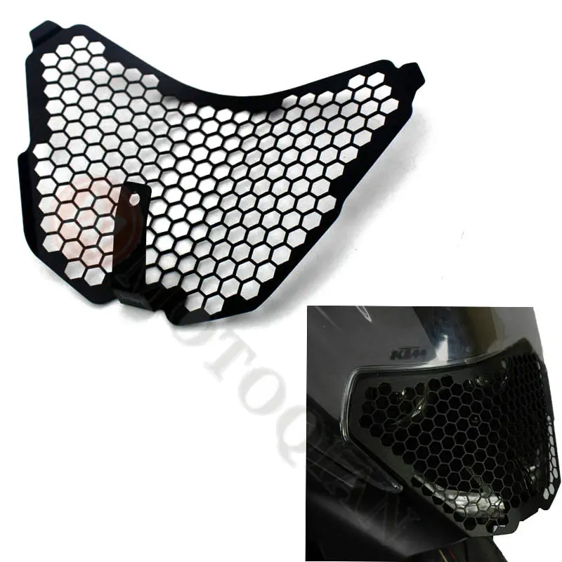 

CNC Aluminun For KTM RC125 RC200 RC390 RC 125 200 390 2014 2015 2016 Headlight Grill Guard Cover Protector Motorcycle Grille