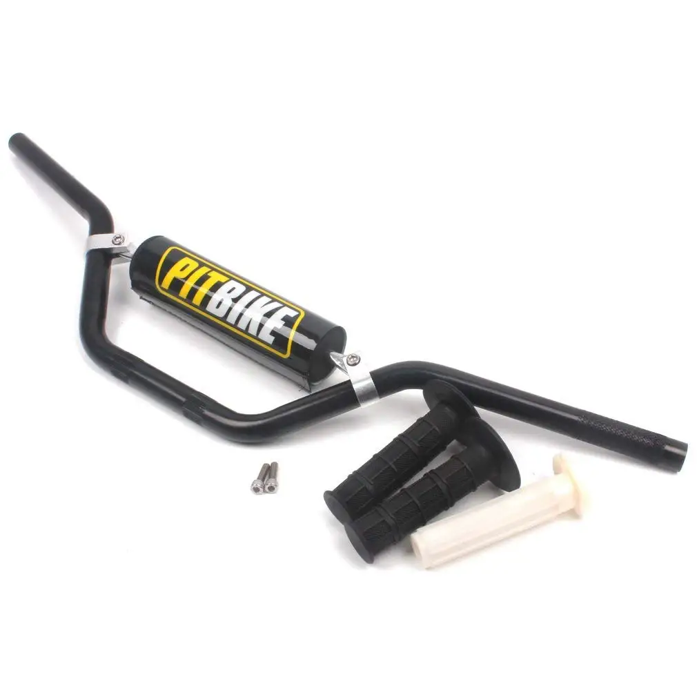 Motorcycle 7/8" 22MM Handlebar Handle Bar with Foam Pad and Grips for