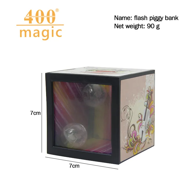 Забавные гаджеты мигающей подсветкой Magic Box Копилка закрыть фокус денежный ящик