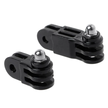

Prolong Extension Connector Adapter 3-Way Pivot Arm Helmet Mount For GoPro 5/4/3