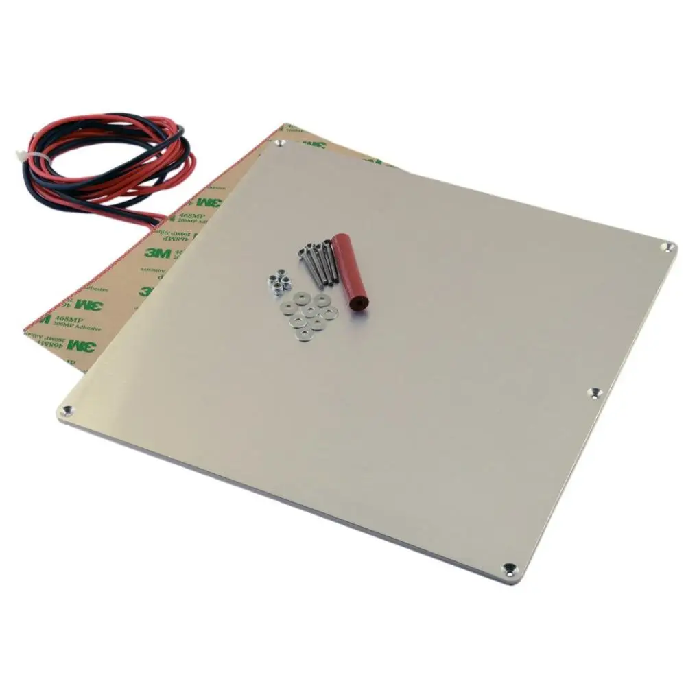 

Funssor V2 Aluminum Heated Bed Build Plate 12V 120W Heater Full Thermistor Kit for Prusa i2 or other RepRap Upgrade Fast ship