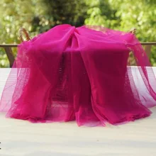 Ярко-розовая однотонная Тюлевая сетчатая ткань 1 ярд, тонкий тюль для свадебного платья с вуалью, сетчатые тени для век для пачки, Свадебный декор 30+ цветов