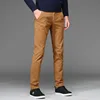 Pants Men Business Straight Cotton Trousers Stretch Man Elastic Slim Fit Casual Big Plus Size 42 44 46 Black Khaki Red Blue Pant ► Photo 2/6