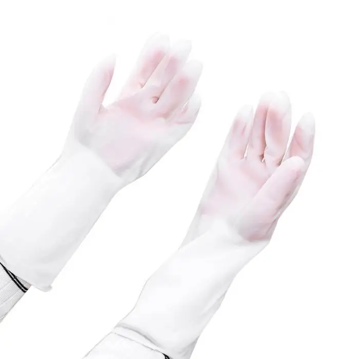 Новые 2 шт чистящие перчатки для мытья посуды водонепроницаемые противоскользящие прочные для домашней кухни