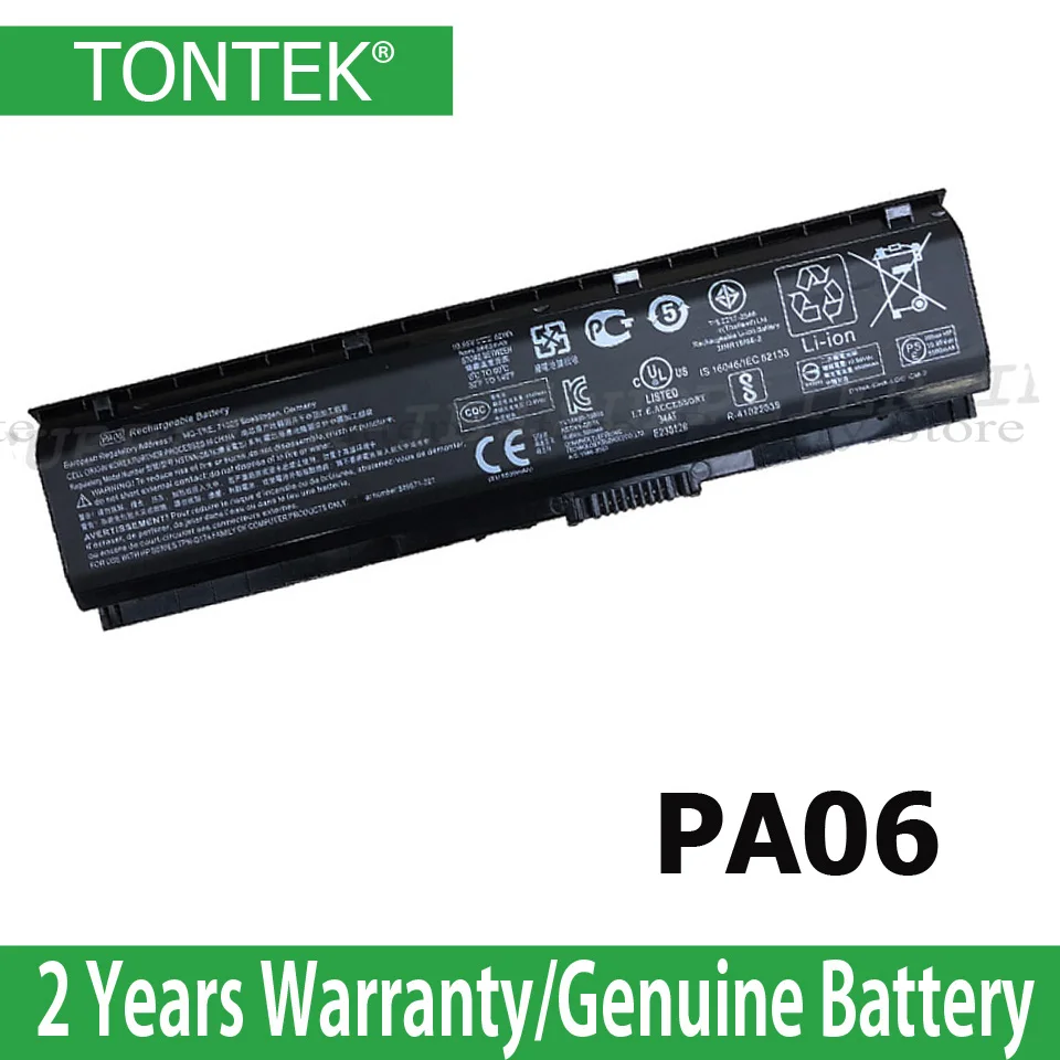 Оригинальный аккумулятор TONTEK PA06 HSTNN-DB7K для ноутбука HP Omen 17 17-W 17-ab200 17t-ab00 849571-221