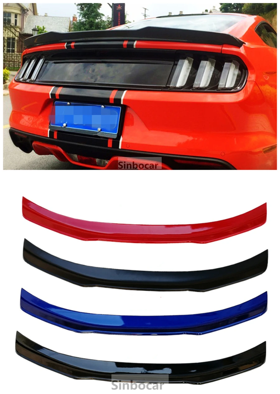 

Paint Deflector Spoiler Tail Rear Wings Colour Spoiler Roof Tail Rear Wings Cover Trim For Ford Mustang 2015 2016 2017 2018