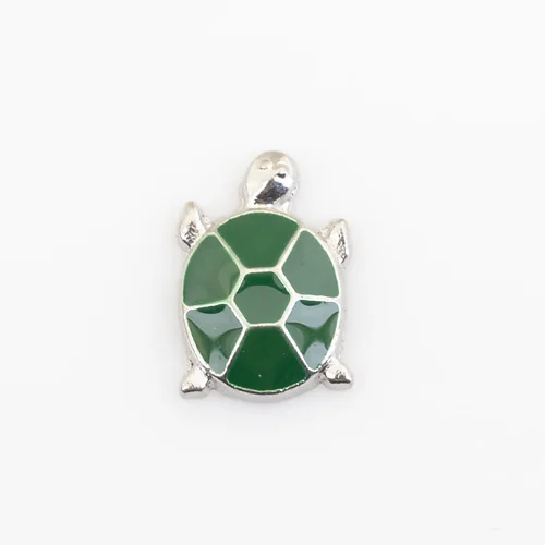 

Green tortoise, Floating charms,Fit floating charm lockets, FC0061