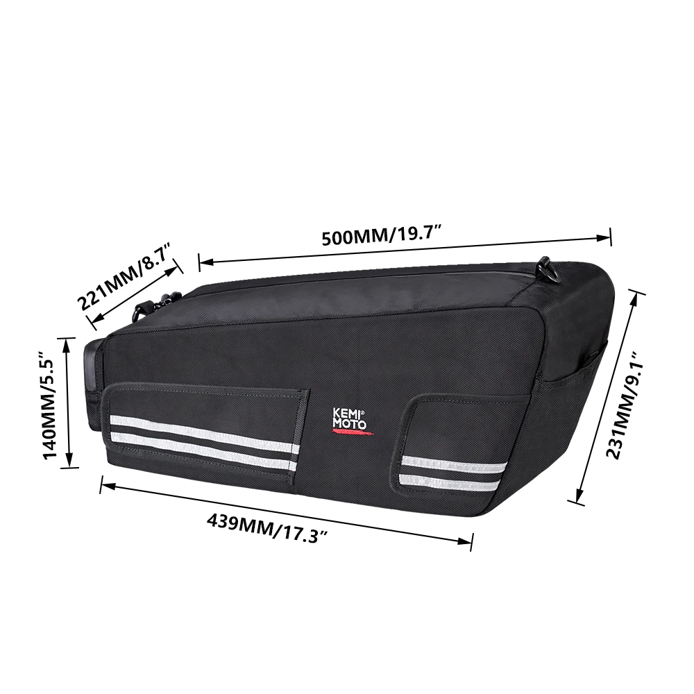 Honda Ruckus Zoomer 2010 - 2019: Waterproof Bag Under Seat Cargo Storage - KEMiMOTO Motorcycle Rear Back Seat Luggage image 6