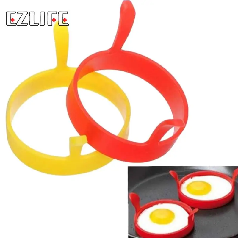 

Silicone Egg Mold Round Rings Breakfast Egg Molds Pancake Egg Moulds Cooking Tools Kitchen Accessories Drop Shipping